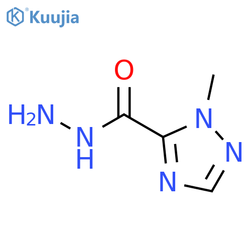 1H-1,2,4-Triazole-5-carboxylicacid, 1-methyl-, hydrazide structure