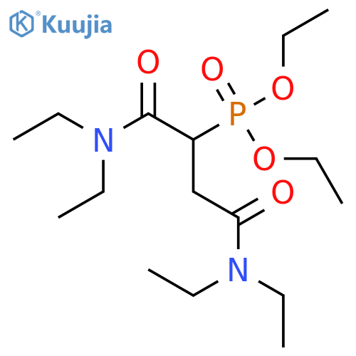 Phosphonic acid, [3-(diethylamino)-1-[(diethylamino)carbonyl]-3-oxopropyl]-, diethyl ester structure