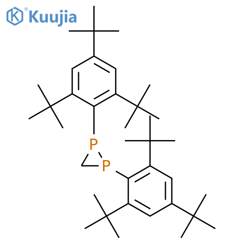 1,2-bis(2,4,6-tritert-butylphenyl)diphosphirane structure