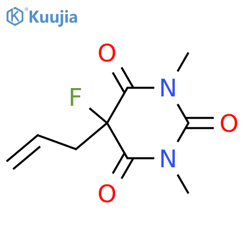 2,4,6(1H,3H,5H)-Pyrimidinetrione, 5-fluoro-1,3-dimethyl-5-(2-propenyl)- structure
