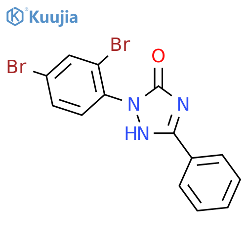 3H-1,2,4-Triazol-3-one,2-(2,4-dibromophenyl)-1,2-dihydro-5-phenyl- structure