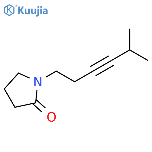 2-Pyrrolidinone, 1-(5-methyl-3-hexynyl)- structure