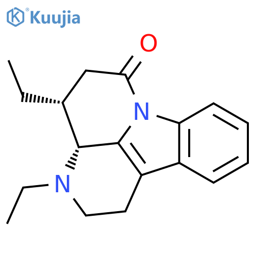 6H-Indolo[3,2,1-de][1,5]naphthyridin-6-one, 3,4-diethyl-1,2,3,3a,4,5-hexahydro-, trans-(±)- structure