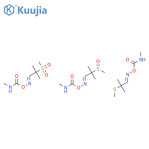 [(2-methyl-2-methylsulfanyl-propylidene)amino] N-methylcarbamate; [(2-methyl-2-methylsulfinyl-propylidene)amino] N-methylcarbamate; [(2-methyl-2-methylsulfonyl-propylidene)amino] N-methylcarbamate structure