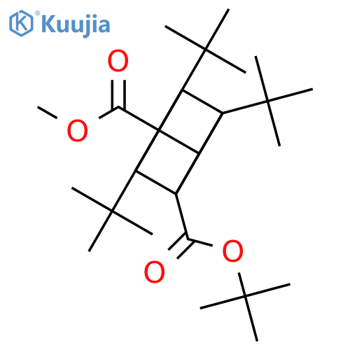 Tetracyclo[2.2.0.02,6.03,5]hexane-1,3-dicarboxylic acid, 2,5,6-tris(1,1-dimethylethyl)-, 3-(1,1-dimethylethyl) 1-methyl ester structure