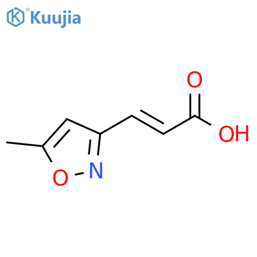3-(5-methyl-1,2-oxazol-3-yl)prop-2-enoic acid structure