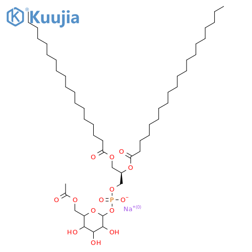 6-OAc PtdGlc(di-acyl Chain) structure