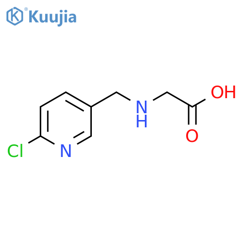 [(6-Chloro-pyridin-3-ylmethyl)-amino]-acetic acid structure