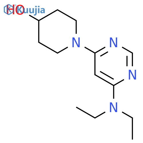 1-(6-Diethylamino-pyrimidin-4-yl)-piperidin-4-ol structure
