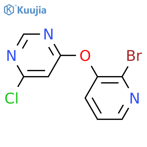 4-(2-Bromo-pyridin-3-yloxy)-6-chloro-pyrimidine structure
