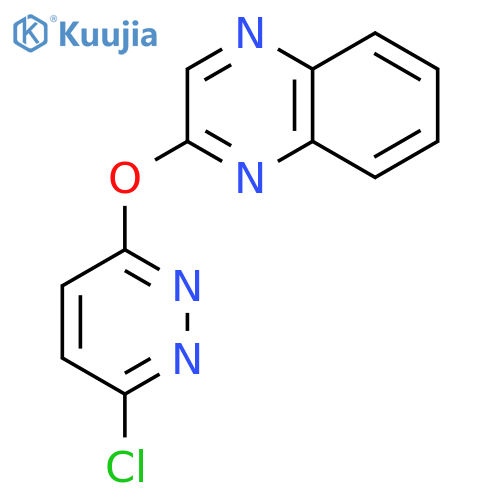 2-(6-Chloro-pyridazin-3-yloxy)-quinoxaline, 98+% C12H7ClN4O, MW: 258.67 structure