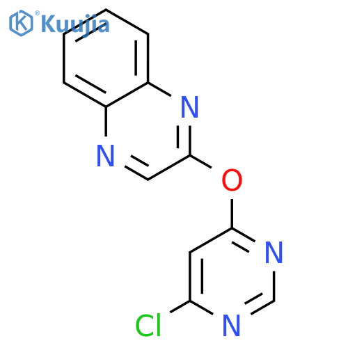 2-[(6-Chloro-4-pyrimidinyl)oxy]quinoxaline structure