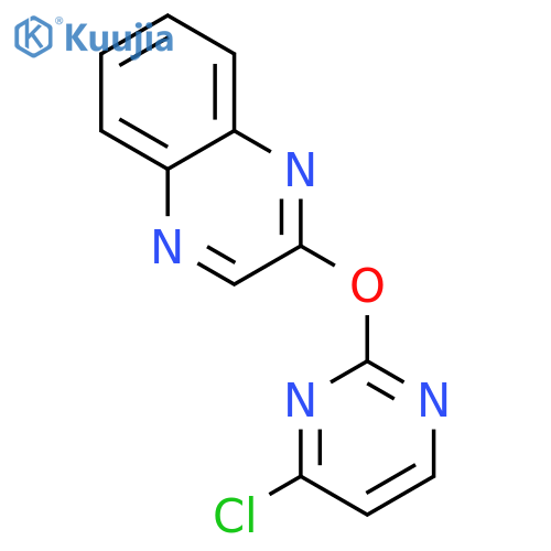 2-(4-chloropyrimidin-2-yl)oxyquinoxaline structure