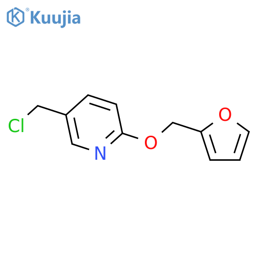 5-(chloromethyl)-2-(furan-2-ylmethoxy)pyridine structure