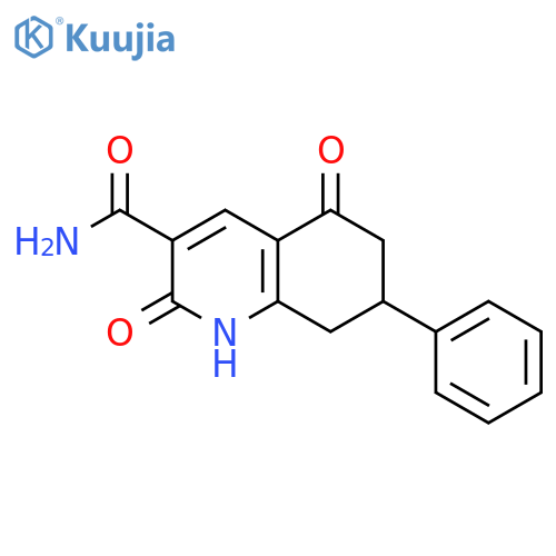 2,5-dioxo-7-phenyl-1,6,7,8-tetrahydroquinoline-3-carboxamide structure