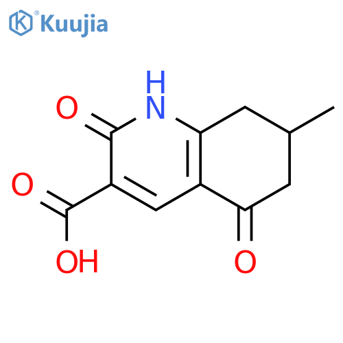 7-Methyl-2,5-dioxo-1,2,5,6,7,8-hexahydroquinoline-3-carboxylic acid structure