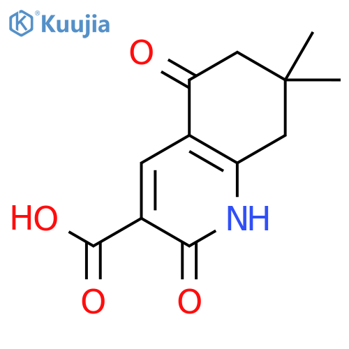 7,7-Dimethyl-2,5-dioxo-1,2,5,6,7,8-hexahydroquinoline-3-carboxylic acid structure