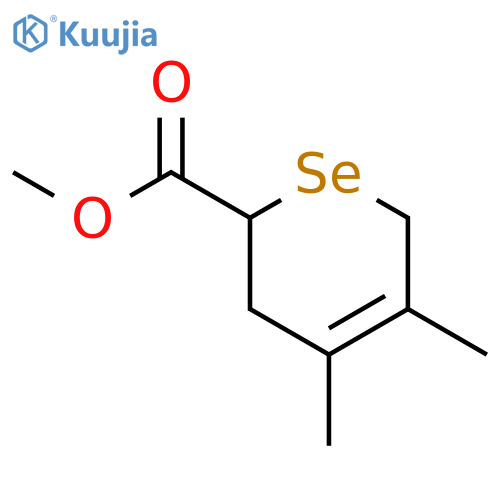 2H-Selenin-2-carboxylic acid, 3,6-dihydro-4,5-dimethyl-, methyl ester structure