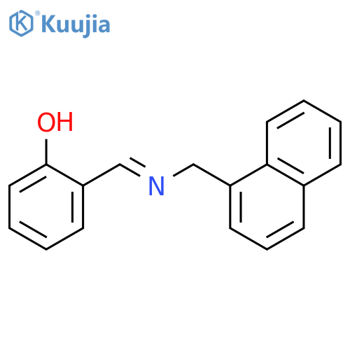 Phenol, 2-[[(1-naphthalenylmethyl)imino]methyl]- structure