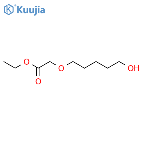 Ethyl 2-(5-hydroxypentoxy)acetate structure