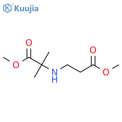 Alanine, N-(3-methoxy-3-oxopropyl)-2-methyl-, methyl ester structure