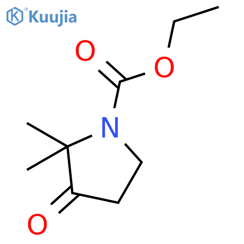 Ethyl 2,2-dimethyl-3-oxopyrrolidine-1-carboxylate structure
