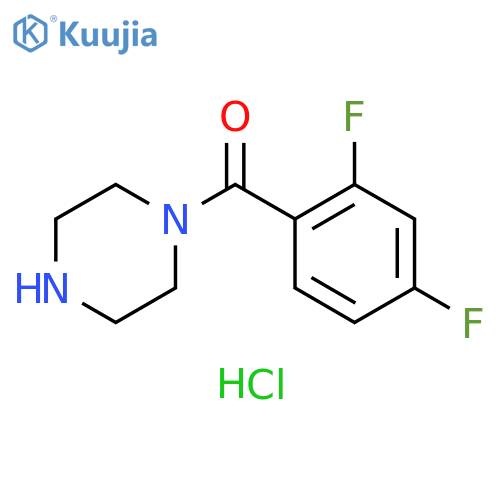 (2,4-difluorophenyl)-piperazin-1-yl-methanone;hydrochloride structure