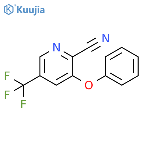 2-Cyano-3-phenoxy-5-(trifluoromethyl)pyridine structure