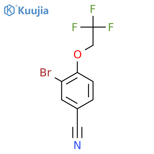 3-Bromo-4-(2,2,2-trifluoroethoxy)benzonitrile structure