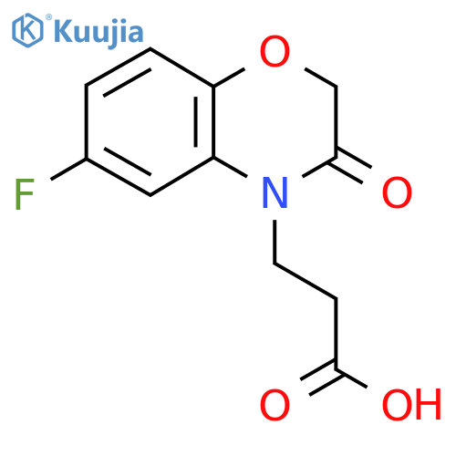 3-(6-Fluoro-2,3-dihydro-3-oxobenzob1,4oxazin-4-yl)propanoic Acid structure