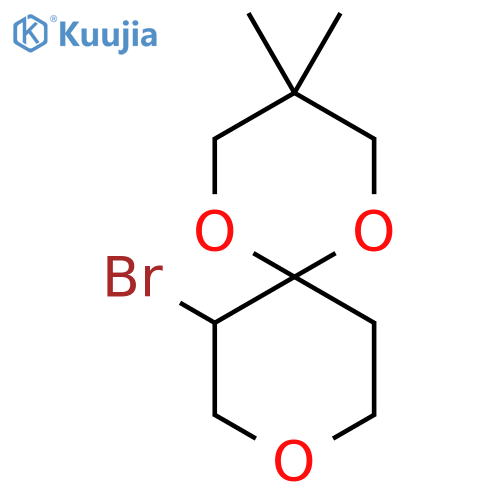 7-bromo-3,3-dimethyl-1,5,9-trioxaspiro5.5undecane structure