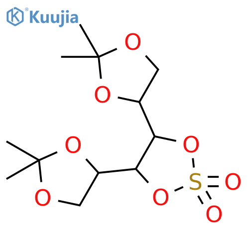 1,3,2-Dioxathiolane,4,5-bis[(4R)-2,2-dimethyl-1,3-dioxolan-4-yl]-, 2,2-dioxide, (4R,5R)- structure