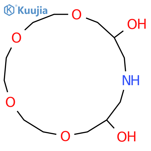 1,4,7,10-TETRAOXA-14-AZACYCLOHEPTADECANE-12,16-DIOL structure