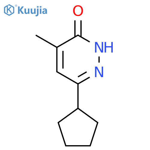 6-cyclopentyl-4-methyl-3(2H)-Pyridazinone structure