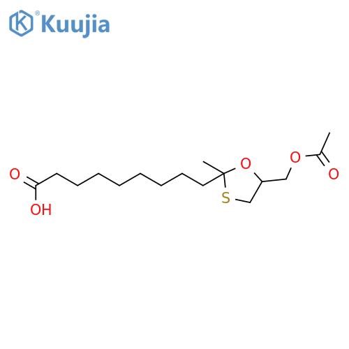 1,3-Oxathiolane-2-nonanoic acid, 5-[(acetyloxy)methyl]-2-methyl- structure