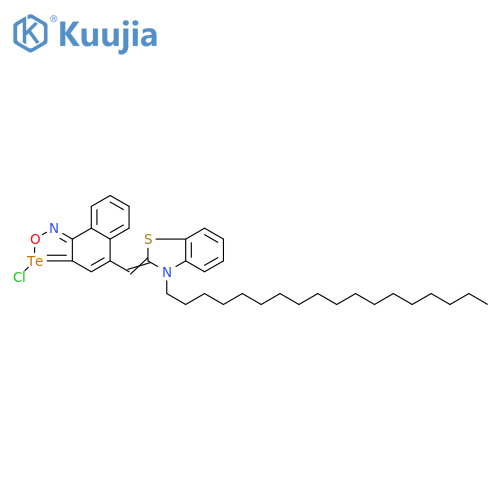3λ4-Naphth[2,1-c][1,2,5]oxatellurazole, 3-chloro-5-[(3-octadecyl-2(3H)-benzothiazolylidene)methyl]- (9CI) structure
