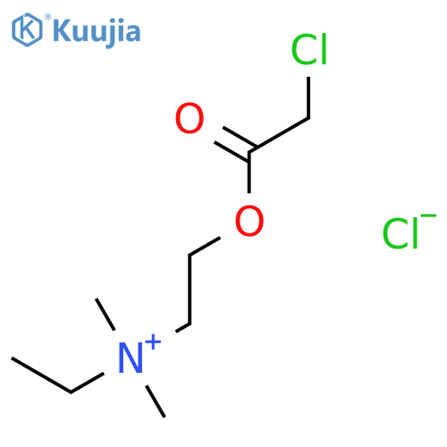 Ethanaminium, 2-[(chloroacetyl)oxy]-N-ethyl-N,N-dimethyl-, chloride structure