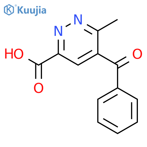 3-Pyridazinecarboxylic acid, 5-benzoyl-6-methyl- structure
