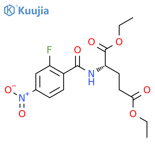 L-Glutamic acid, N-(2-fluoro-4-nitrobenzoyl)-, diethyl ester structure