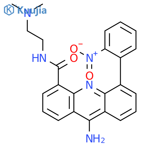 4-Acridinecarboxamide, 9-amino-N-[2-(dimethylamino)ethyl]-5-(2-nitrophenyl)- structure