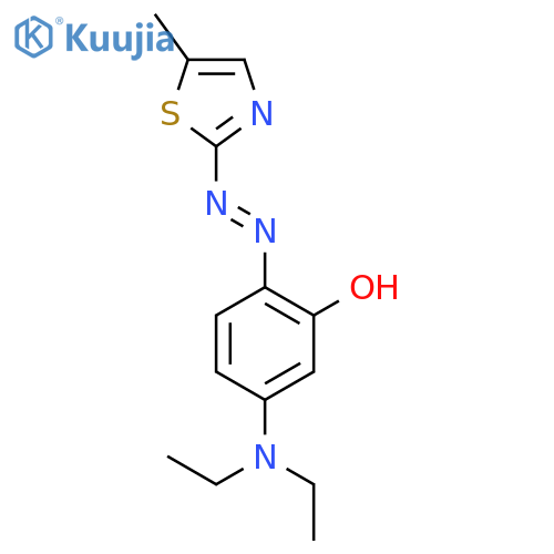 Phenol,5-(diethylamino)-2-[2-(5-methyl-2-thiazolyl)diazenyl]- structure