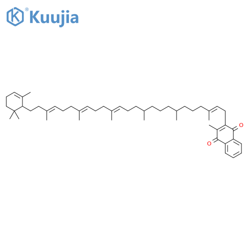 1,4-Naphthalenedione,2-[3,7,11,15,19,23-hexamethyl-25-(2,6,6-trimethyl-2-cyclohexen-1-yl)-2,14,18,22-pentacosatetraen-1-yl]-3-methyl- structure