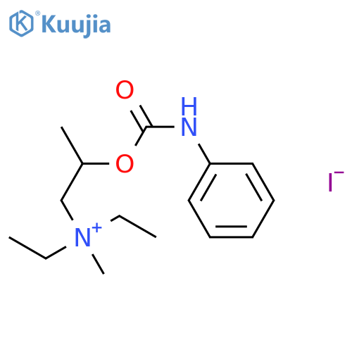 1-Propanaminium, N,N-diethyl-N-methyl-2-[[(phenylamino)carbonyl]oxy]-, iodide structure