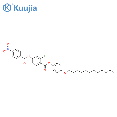 Benzoic acid, 2-fluoro-4-[(4-nitrobenzoyl)oxy]-, 4-(dodecyloxy)phenylester structure