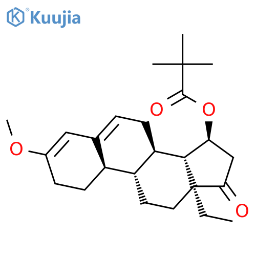 Gona-3,5-dien-17-one, 15-(2,2-dimethyl-1-oxopropoxy)-13-ethyl-3-methoxy-, (15a)- structure