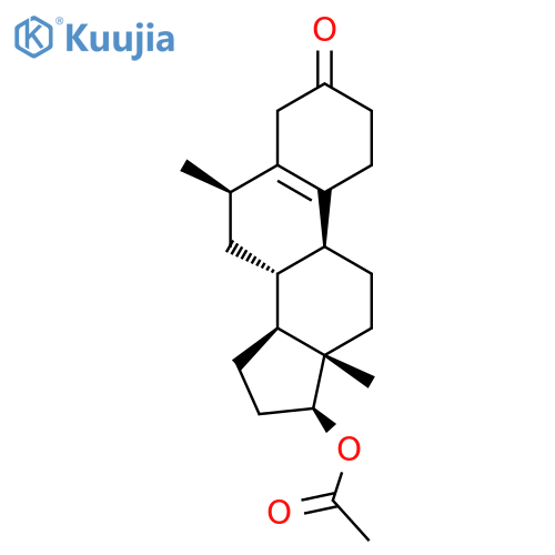 Estr-5(10)-en-3-one, 17-(acetyloxy)-6-methyl-, (6b,17b)- structure
