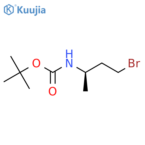 tert-butyl N-(2R)-4-bromobutan-2-ylcarbamate structure