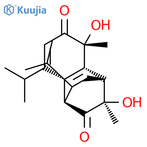 1,4-Ethanonaphthalene-6,10(4H)-dione, 4,4a,5,8a-tetrahydro-5,9-dihydroxy-5,9-dimethyl-2,8-bis(1-methylethyl)-, (1S,4S,4aS,5R,8aR,9R)- structure