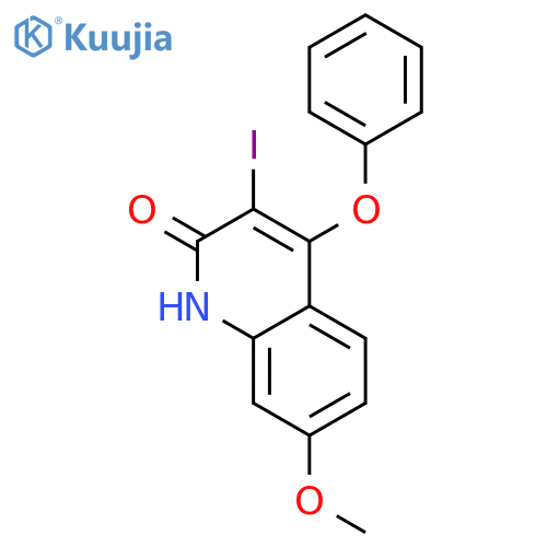 3-iodo-7-methoxy-4-phenoxy-1h-quinolin-2-one structure