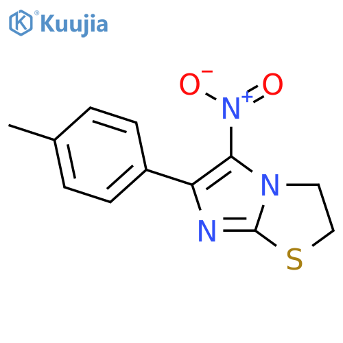 Imidazo[2,1-b]thiazole,2,3-dihydro-6-(4-methylphenyl)-5-nitro- structure